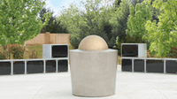 Bronze ball ossuary at Reflection Pointe
