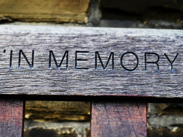 Personalized memorial service display